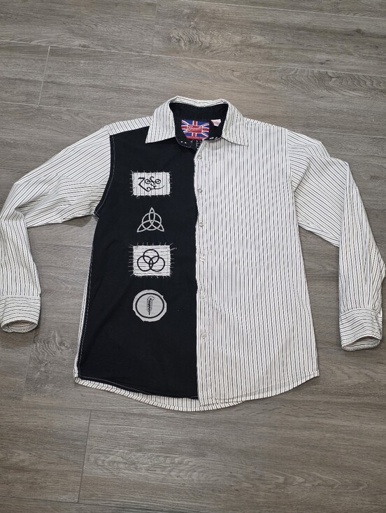 Bravado Other - Led Zeppelin Bravado Button Shirt Mens M "Swan Song" Patched Symbols